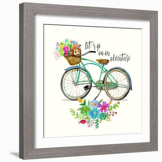 Lets Go on an Adventure!-Jin Jing-Framed Art Print