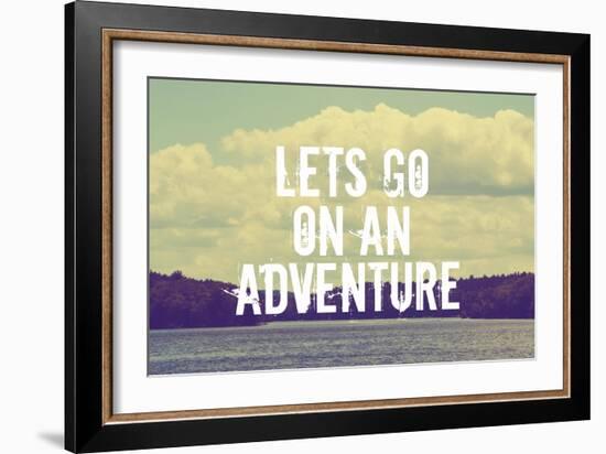 Lets Go on an Adventure-Vintage Skies-Framed Giclee Print