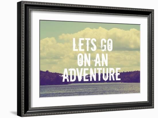 Lets Go on an Adventure-Vintage Skies-Framed Giclee Print