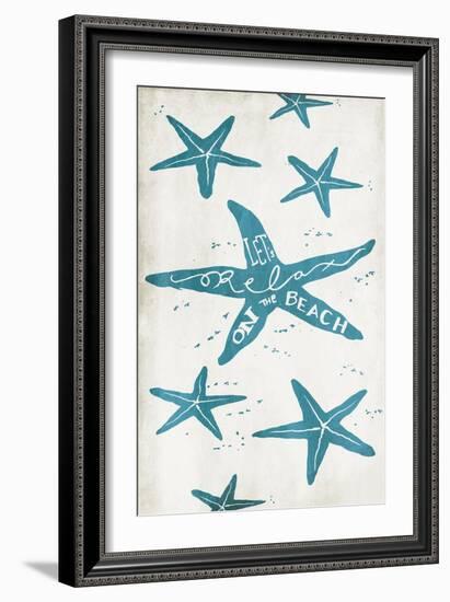 Lets Relax On The Beach-Jace Grey-Framed Art Print