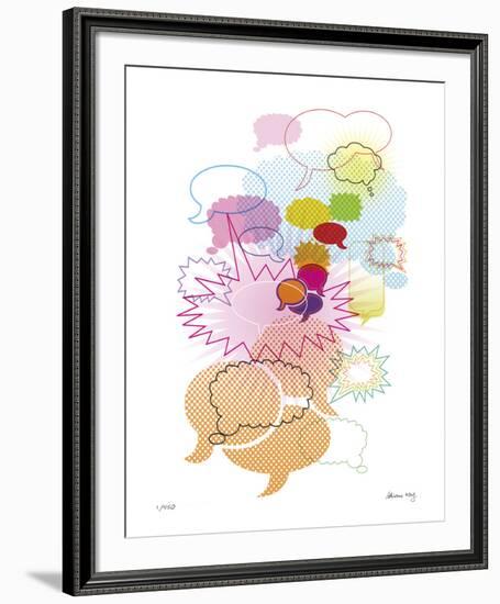 Lets Talk-Adrienne Wong-Framed Giclee Print