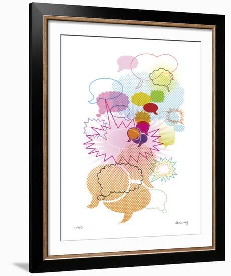 Lets Talk-Adrienne Wong-Framed Giclee Print