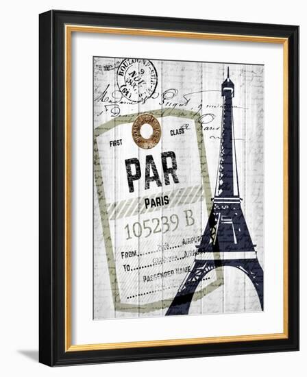 Lets Travel 1-Kimberly Allen-Framed Art Print