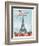 Lets Travel To Paris-Jace Grey-Framed Art Print