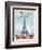 Lets Travel To Paris-Jace Grey-Framed Art Print