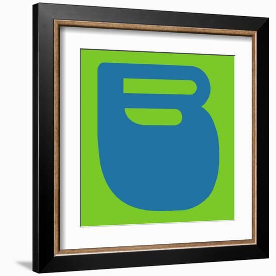 Letter B Blue-NaxArt-Framed Art Print