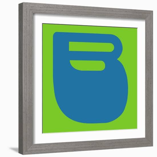 Letter B Blue-NaxArt-Framed Art Print