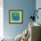 Letter B Blue-NaxArt-Framed Art Print displayed on a wall