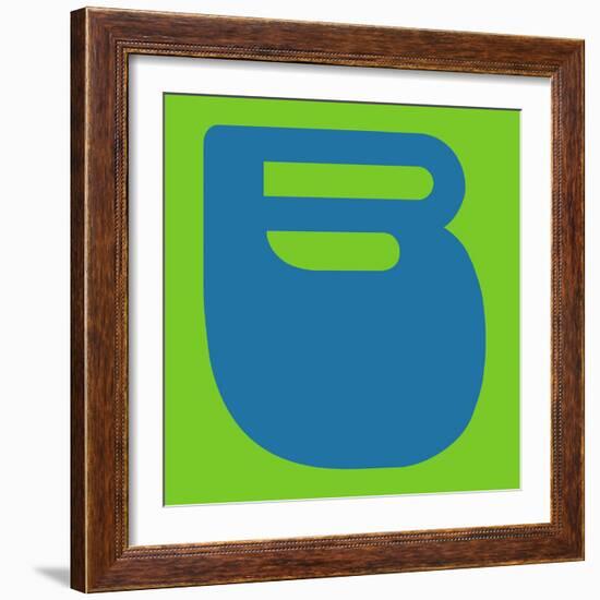 Letter B Blue-NaxArt-Framed Art Print