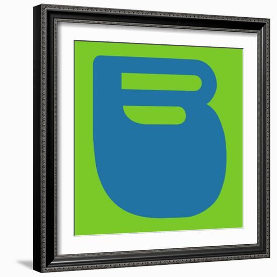 Letter B Blue-NaxArt-Framed Art Print