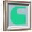 Letter C Green-NaxArt-Framed Art Print