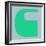 Letter C Green-NaxArt-Framed Art Print