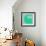 Letter C Green-NaxArt-Framed Art Print displayed on a wall