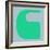 Letter C Green-NaxArt-Framed Art Print