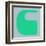 Letter C Green-NaxArt-Framed Art Print