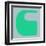 Letter C Green-NaxArt-Framed Art Print