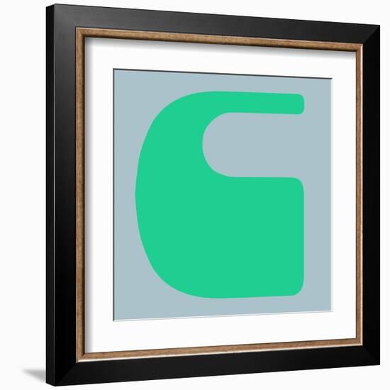 Letter C Green-NaxArt-Framed Art Print