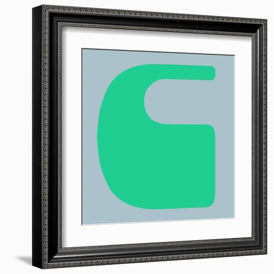 Letter C Green-NaxArt-Framed Art Print