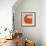 Letter C Orange-NaxArt-Framed Art Print displayed on a wall