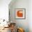 Letter C Orange-NaxArt-Framed Art Print displayed on a wall