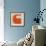 Letter C Orange-NaxArt-Framed Art Print displayed on a wall