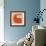 Letter C Orange-NaxArt-Framed Art Print displayed on a wall