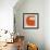 Letter C Orange-NaxArt-Framed Art Print displayed on a wall