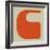 Letter C Orange-NaxArt-Framed Art Print