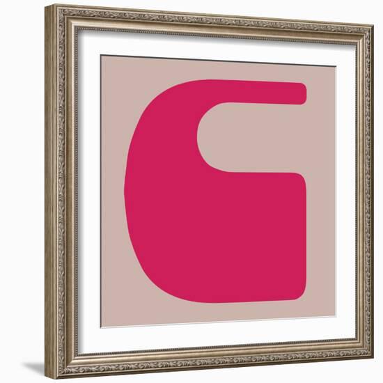 Letter C Pink-NaxArt-Framed Art Print