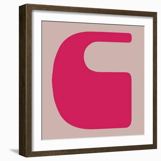 Letter C Pink-NaxArt-Framed Art Print