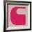 Letter C Pink-NaxArt-Framed Art Print