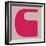 Letter C Pink-NaxArt-Framed Art Print