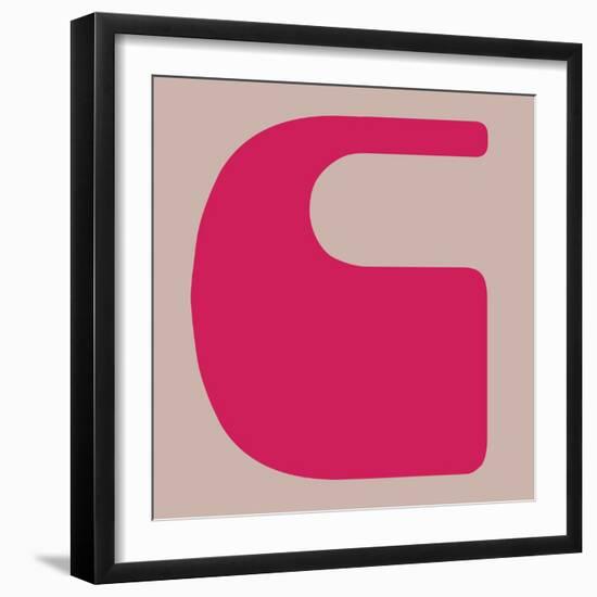 Letter C Pink-NaxArt-Framed Art Print