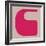 Letter C Pink-NaxArt-Framed Art Print