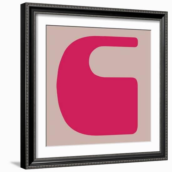 Letter C Pink-NaxArt-Framed Art Print