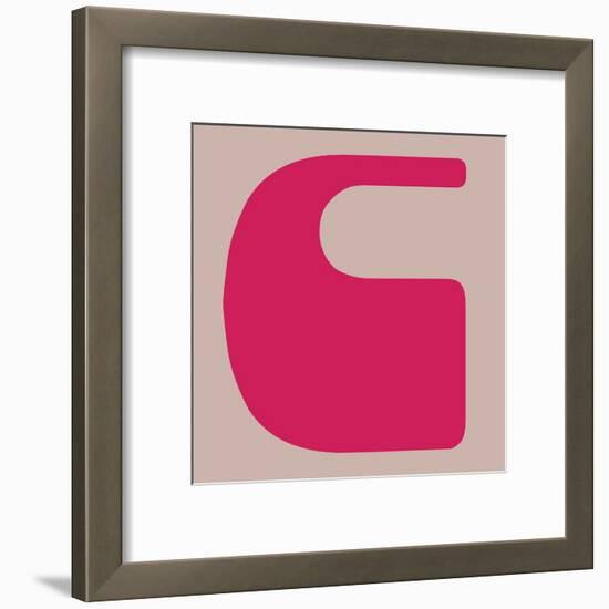 Letter C Pink-NaxArt-Framed Art Print