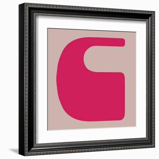 Letter C Pink-NaxArt-Framed Art Print