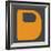 Letter D Yellow-NaxArt-Framed Art Print