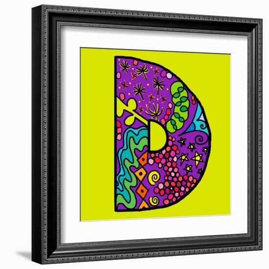 Letter D-Emi Takahashi-Framed Art Print