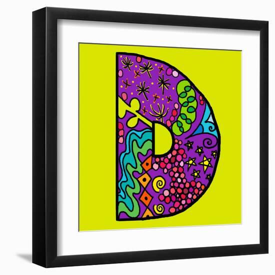 Letter D-Emi Takahashi-Framed Art Print