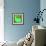 Letter E Green-NaxArt-Framed Art Print displayed on a wall