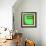 Letter E Green-NaxArt-Framed Art Print displayed on a wall