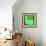 Letter E Green-NaxArt-Framed Art Print displayed on a wall