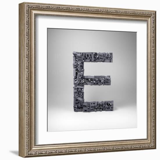 Letter E-badboo-Framed Art Print