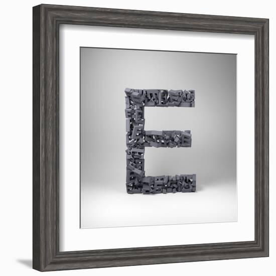 Letter E-badboo-Framed Art Print