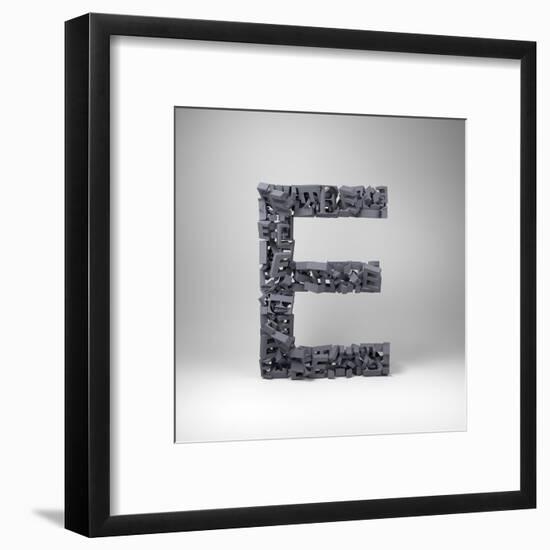 Letter E-badboo-Framed Art Print