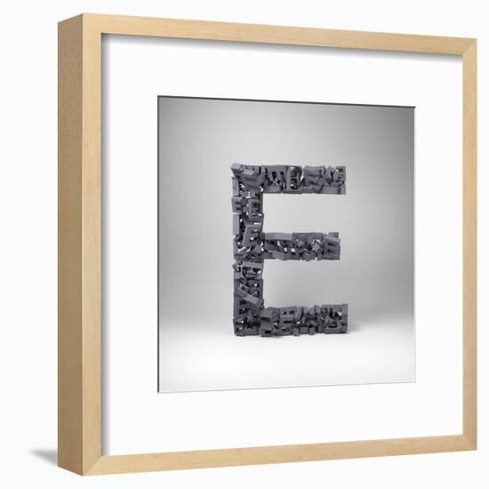 Letter E-badboo-Framed Art Print