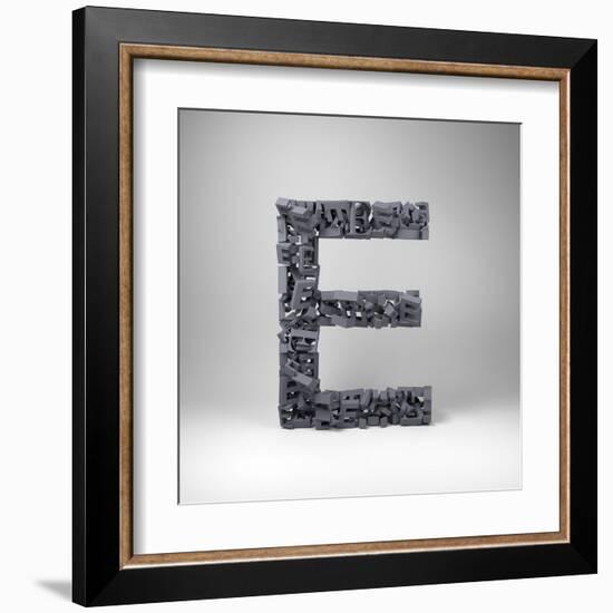 Letter E-badboo-Framed Art Print