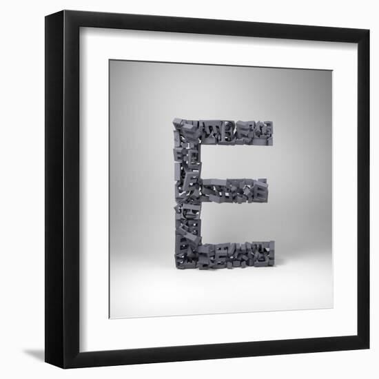 Letter E-badboo-Framed Art Print