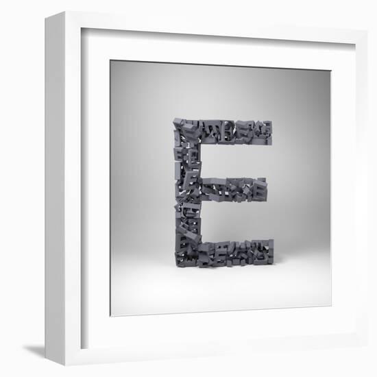 Letter E-badboo-Framed Art Print